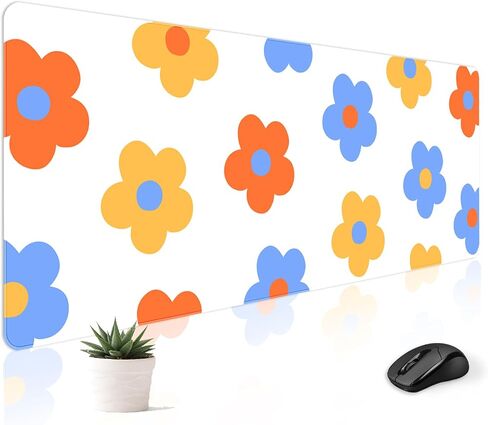 Mousepad Desk Mat Gaming كبير لوحة مفاتيح لطيفة سطح المكتب كمبيوتر محمول كمبيوتر محمول XXL طويل الكاواي الجمالية الجمالية الجمالية جميلة تصميم فتاة فتاة كبيرة الحجم 30x12 '' in Kuwait