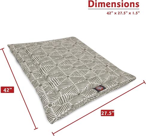 42" Charlie Metallic Crate Dog Bed Mat By Majestic Pet Products in Saudi Arabia