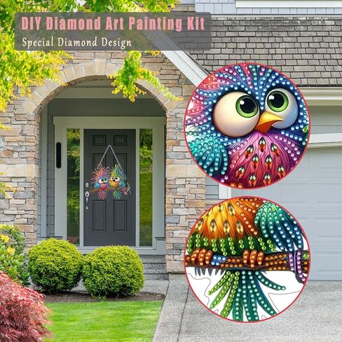 TSRUVYL 250 Anniversary Diamond Art Painting Kit for Adults, Patriotic Diamond Art Hanging Suncatchers, 4th of July Diamond Art Window Door Hanger Board Ornamen Crafts Kit (Bald Eagle) in Saudi Arabia