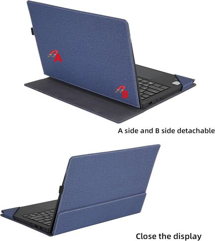 غطاء الكمبيوتر المحمول لـ Lenovo ThinkPad X1 Carbon Gen 12 | x1 2 in-1 Gen 9 | HP Envy X360 14-FA 14Z-FA | 14-FC 14T-FC | Specter X360 2-IN-1 14-EU 14T-EU COLLESS 14 "PU Leather Inner Cover (Black) in Kuwait