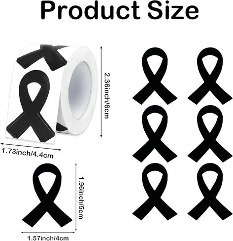 Orange Ribbon Stickers, 300Pcs Self-Adhesive Leukemia Awareness Ribbon Sticker, Shaped Decal Sticker Label Roll for Men Women Kids Office School Kidney Cancer Awareness Event Support Decorations in Kuwait
