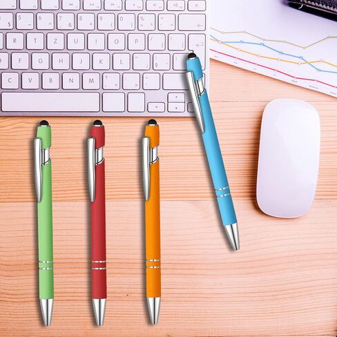 100 Pcs Ballpoint Pen with Stylus 2 in 1 Ballpoint Pen for Touch Screens, 2 in 1 Thank You Pen Gift for Colleagues, Coworker, Office (Multicolor) in Saudi Arabia