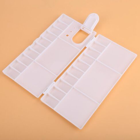 Foldable 24-Compartment Plastic Artist Paint Tray for Watercolor and Oil Painting in Saudi Arabia