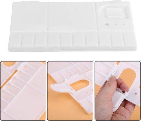 Foldable 24-Compartment Plastic Artist Paint Tray for Watercolor and Oil Painting in Saudi Arabia