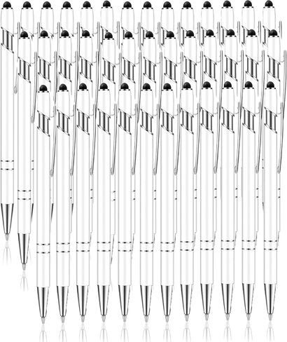 100 Pcs Ballpoint Pen with Stylus 2 in 1 Ballpoint Pen for Touch Screens, 2 in 1 Thank You Pen Gift for Colleagues, Coworker, Office (Multicolor) in Saudi Arabia