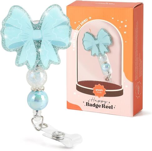Leopard Bow Badge Cenly ، Coquette Bow Funny Sparkly Glitter Cenlable Benly Cenle للممرضات RN in Kuwait