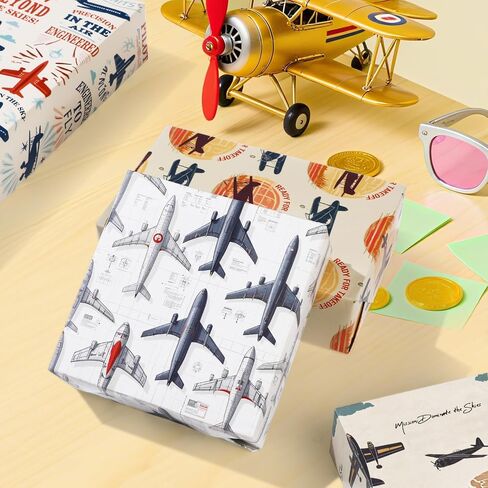 Pineraap Gun Themed Wrapping Paper 12 Sheets Pistol&Rifle Boys Gift Wrap for Hunting Enthusiasts, Shooting Sports Fans, 20"×28" in Saudi Arabia