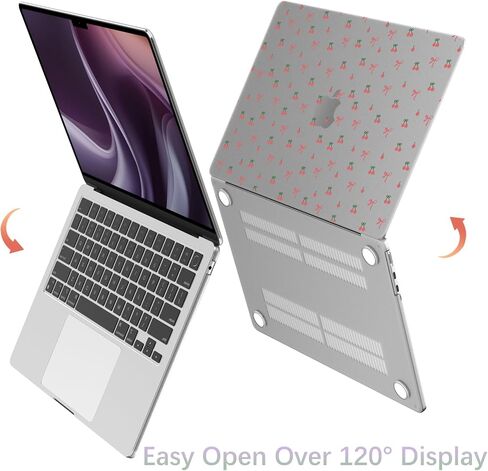 متوافق مع MacBook Air 15 Inch Case 2025 2024 2023 الإصدار M3 A3114 M2 A2941 ، غطاء غير لامع من القوس الكرز القوي للهواء MAC 15 in Kuwait