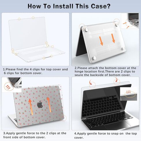 متوافق مع MacBook Air 15 Inch Case 2025 2024 2023 الإصدار M3 A3114 M2 A2941 ، غطاء غير لامع من القوس الكرز القوي للهواء MAC 15 in Kuwait