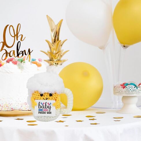 أمي لتكون هدايا مضحكة الحمل هدايا إعلان الطفل للعمة أمي الجديدة تتوقع الأمهات الحوامل النساء لأول مرة الحمل الأم تكشف عن أفكار الهدايا دمية الكروشيه مصنوعة يدويا (دمية 1312) in Kuwait