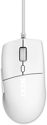 رفع NZXT 2 سيم | الفئران للألعاب مع كابل متماثل وسهل | تصميم خفيف 58 جرام | جهاز صوت 8K | المقاطعات البصرية | الاستشعار البصري PPP من 26K | فطائر PTFE 100% | بلانكو in Saudi Arabia