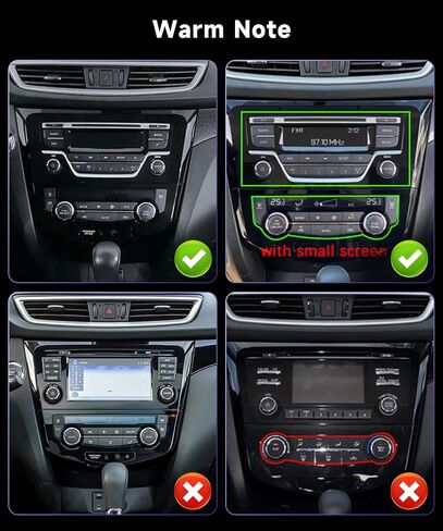 2 + 64G ستيريو سيارة أندرويد لنيسان X-Trail Qashqai Rogue 2014-2018 لـ Apple Wireless Carplay Android Auto Car Radio 1080p 10.1 بوصة تعمل باللمس بلوتوث صوت السيارة مع Canbus WIFI GPS كاميرا احتياطية MIC in Saudi Arabia