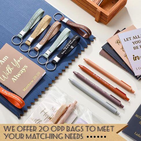 Eersida 80 Pcs Christian Bible Gifts Bulk Religious Scripture Notebooks Inspirational Ballpoint Pens Bible Verse Silicone Keychain for Church Favors Back to School Sunday School Gifts(Stylish) in Saudi Arabia
