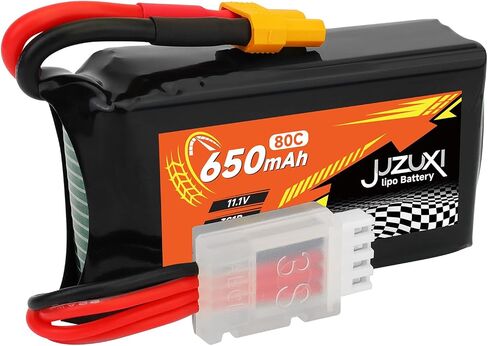 11.1V Lipo Battery 650mAh 3S 80c بطارية البوليمر الليثيوم القابلة لإعادة الشحن مع موصل XH-4P و XT30 متوافق مع نماذج FPV Racing Drone RC Car RC Boat Quadcopter Airpter RC in Saudi Arabia