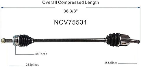 GSP NCV75531 مجموعة عمود المحور CV - الأمامي الأيمن (جانب الراكب) in Saudi Arabia