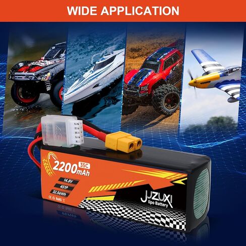 11.1V Lipo Battery 650mAh 3S 80C Rechargeable Lithium Polymer Battery with XH-4P & XT30 Connector Compatible with FPV Racing Drone RC Car RC Boat Quadcopter Helicopter Airplane RC Models in Kuwait