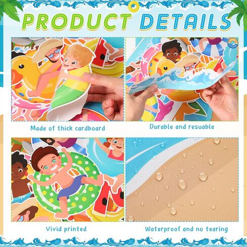 Summer Bulletin Board Set Summer Classroom Decoration Paper Cutout for Back to School Class Window Wall Home Party Decor(Float) in Saudi Arabia