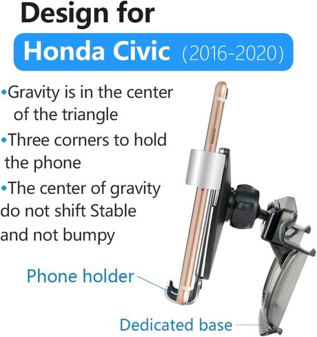 Car Phone Holder for Honda Civic 2022 2023 2024 and Acura Integra 2023 2024 2025 Auto Interior Accessories Best Cell Phones Mount Cellphone Mobile Cradle Charging Navigation Screen Stand in Saudi Arabia