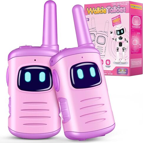 Kids Walkie Talkies Toys for Girls: Toys Walkie Talkies for Kids 2 Pack Birthday Gifts for 3 4 5-7 Year Old Girls Toys Age 4-5 6-8 Years Old 2 Way Radio Family Camping Outdoor Hiking Purple in Saudi Arabia