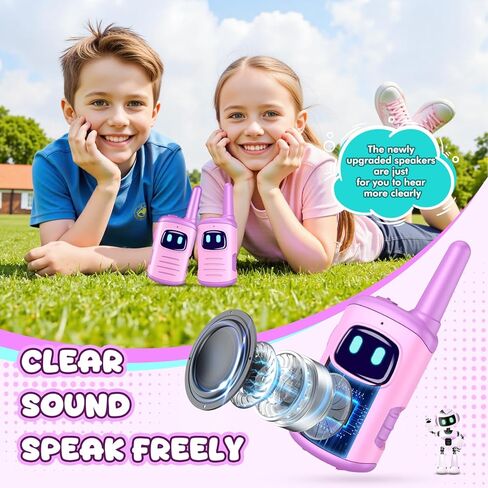 Kids Walkie Talkies Toys for Girls: Toys Walkie Talkies for Kids 2 Pack Birthday Gifts for 3 4 5-7 Year Old Girls Toys Age 4-5 6-8 Years Old 2 Way Radio Family Camping Outdoor Hiking Purple in Saudi Arabia