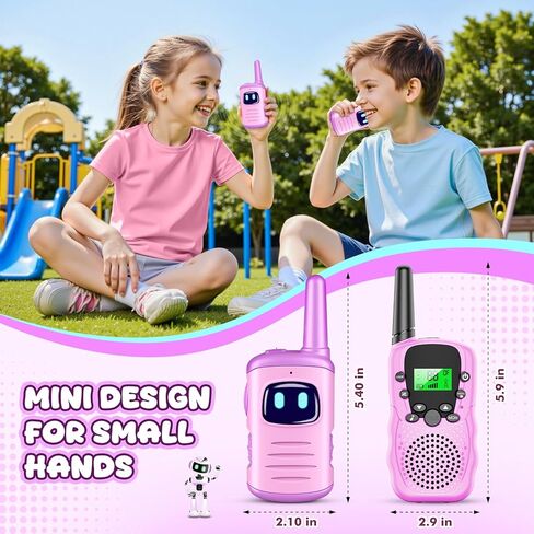 Kids Walkie Talkies Toys for Girls: Toys Walkie Talkies for Kids 2 Pack Birthday Gifts for 3 4 5-7 Year Old Girls Toys Age 4-5 6-8 Years Old 2 Way Radio Family Camping Outdoor Hiking Purple in Saudi Arabia