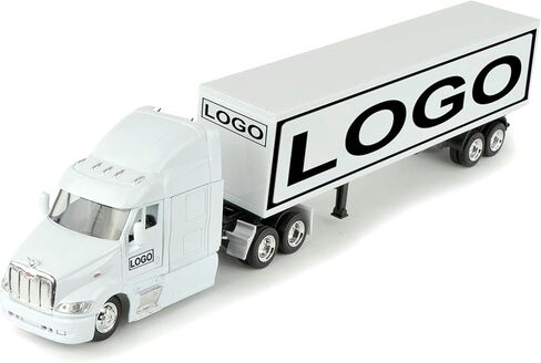 Shop72 Toys, Personalize Diecast Trucks as Gifts for Truckers Friends or Employees with Your Logo, Toy Truck with Trailer, Replica Peterbilt Model 387, 1:43 Scale, Long Hauler in Saudi Arabia