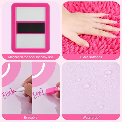 Ctosree 18 Pcs Locker Accessories Kit Include Magnetic Wallpaper Mirror Carpet Whiteboard Dry Erase Marker Locker Organizing Supplies 12 Pcs Pink Preppy Refrigerator Magnets for Girls School Office in Saudi Arabia