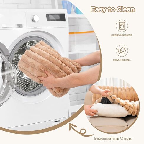 Avont Dog Bed for Couch, Fluffy Pet Mat for Sofa Furniture Protector for Small Medium Large Dogs Cats with Removable Washable Cover -Lightgrey(L) in Kuwait