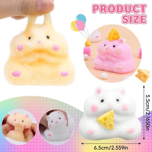 4pcs Taba Squishy Hamster Toys ، Big Fufu Hamster Squishy Toy ، Taba Toys Count in Kuwait