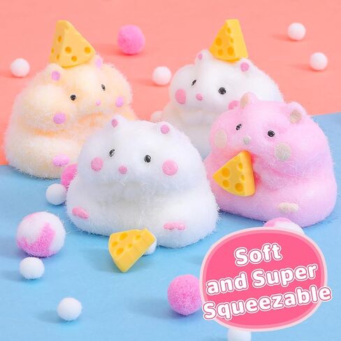 4pcs Taba Squishy Hamster Toys ، Big Fufu Hamster Squishy Toy ، Taba Toys Count in Kuwait