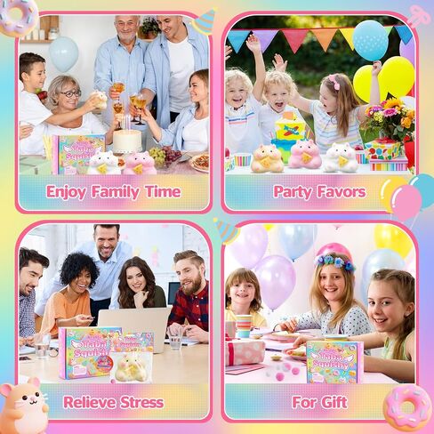 4pcs Taba Squishy Hamster Toys ، Big Fufu Hamster Squishy Toy ، Taba Toys Count in Kuwait