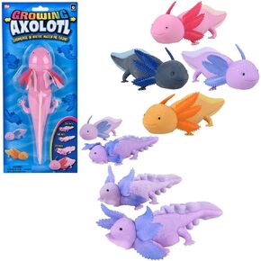 Rhode Island Novelty 9" Growing Axolotl (1 Per Order, Style May Vary)