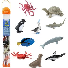 Safari Ltd. Pacific TOOB - 10 Miniature Marine Animal Figures - Educational Toy Set for Boys, Girls, and Kids Ages 3+