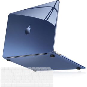 MOSISO Compatible with MacBook Air 13 inch Case 2022 2021 2020 2019 2018 Release A2337 M1 A2179 A1932, Surpass Natural Beauty Protective Plastic Hard Shell Case Cover & Keyboard Skin, Crystal Black