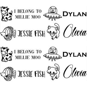 Clothing Stamp Personalized Label. PICK YOUR DESIGN and FONT – Stamp your Clothes with your Custom Name. Great for kids T-shirts Clothing Stamp Customized. 2 Line Stamper. Stamp your Name on Clothes.