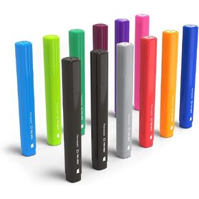TRU RED Staples Tank Permanent Markers, Chisel Tip, Assorted, 36/Carton (TR54529-CCVS)