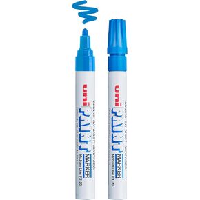 Uni-Ball Uni Paint PX-20 Oil-Based Paint Markers, Medium Line (1.8-2.2mm), Blue, 2 Count