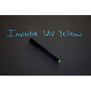 DirectGlow غير مرئي UV Blacklight الحبر التفاعلي الحبر (أصفر ، 3 علامات)