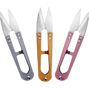 3 Pack 4.25 Inch Scissors Sewing Supplies Small Scissor Fabric Scissors for Stitching, DIY Supplies, Yarn Scissors, Smalltrimming Scissors, Bonsai Tools (3, Multi Color)