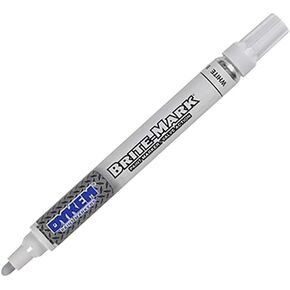 Dykem Brite-Mark White Medium Point Marker 1/PK