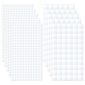 1640 PCS Double Sided Foam Adhesive Squares, 0.24 and 0.47 Inch, Craft Tape Dots for DIY, 10 Sheets