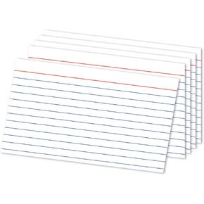 Office Depot Index Cards, Ruled, 5in. x 8in., White, Pack Of 300, OD10003