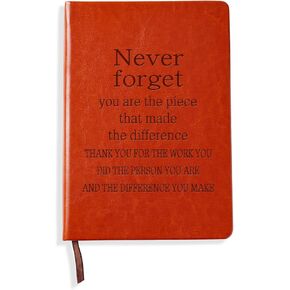 LBWCER Bosses Day Gifts for Women,Coworkers Journal Notebook,Appreciation Gifts,Difference Maker Gift,Thank You Gifts for Coworkers (Never forget)