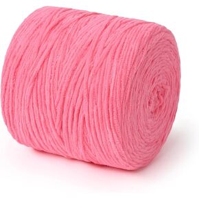 Chunky Chenille Yarn for Crocheting Soft Thick Fluffy Bulky Yarn for Hand Knitting Amigurumi Blankets Cushion Home Decor DIY Crafts (Cream, 570 Yards)