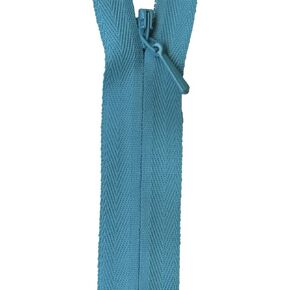 YKK Unique Invisible Zipper, 22", Aqua