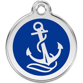 Red Dingo Personalized Anchor Pet ID Dog Tag (Large)