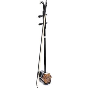 Chinese Erhu Instrument For Beginner Entry Level,Erhu Chinese 2-string Violin Fiddle Musical Instrument 32 inches (Color wood)