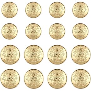 16pcs Silver Blazer Buttons Silver Buttons for Blazers Women Metal Suit Button for Men Brass Sewing Knob with Shank Retro Alloy Decorative for Clothing Sewing, DIY Crafts