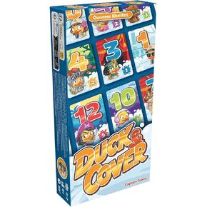 Captain Games Duck and Cover Party Game - Fun Fast-Paced Card Game for Family Game Night, Hilarious and Competitive Game for Kids & Adults, Ages 7+, 2-7 Players, 30 Minute Playtime, Made