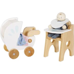 Le Toy Van Dollhouse Furniture & Accessories, Nursery Set